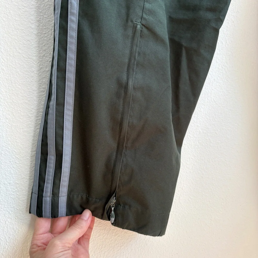 Vintage 2001 Adidas Forest Green Windbreaker Pants Mens XL Ankle Zip Y2K